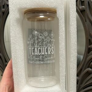 Glass Teacher Cup